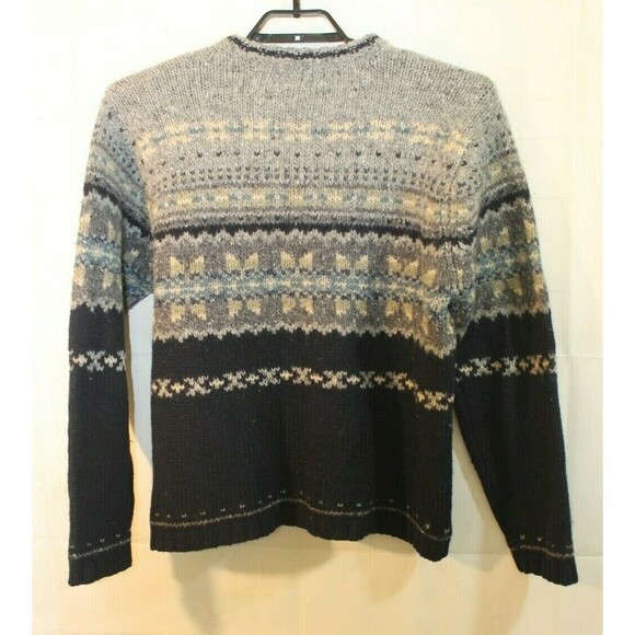 American Eagle Outfitters Vintage 100% Scottish Wool Pullover Sweater Size L - Picture 5 of 5